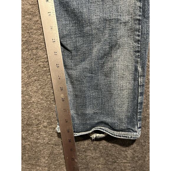 Decree Jeans Mens 34x30 Blue Distressed Bootcut Regular Fit Denim BKE Y2K - Picture 4 of 12